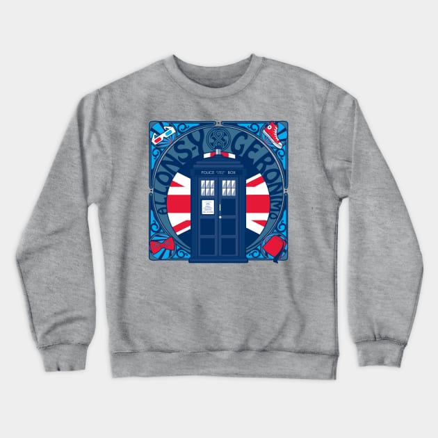 Who Nouveau Crewneck Sweatshirt by MareveDesign